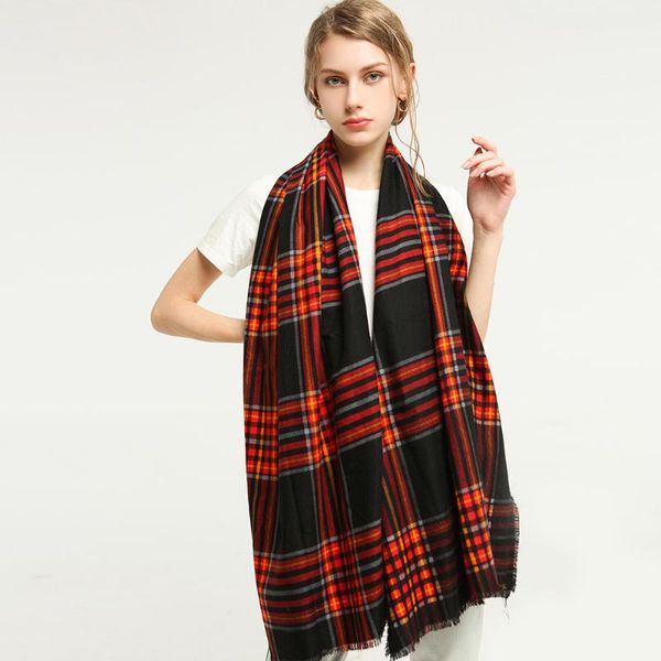 

scarves printed double-sided satin large lattice ladies scarf outdoor versatile and pattern oversized shawl high-end p, Blue;gray