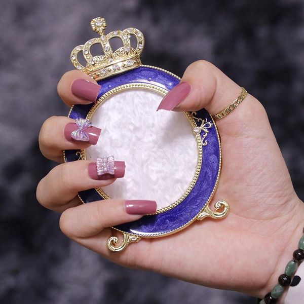 

false nails 24pcs fake with glue bean paste aurora wear nail stickers finished press on square dl, Red;gold