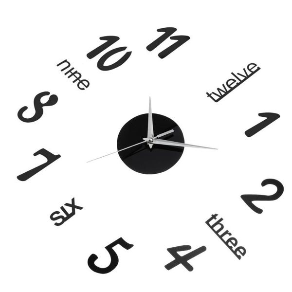 

set decorative wall clock frameless for living room battery clocks