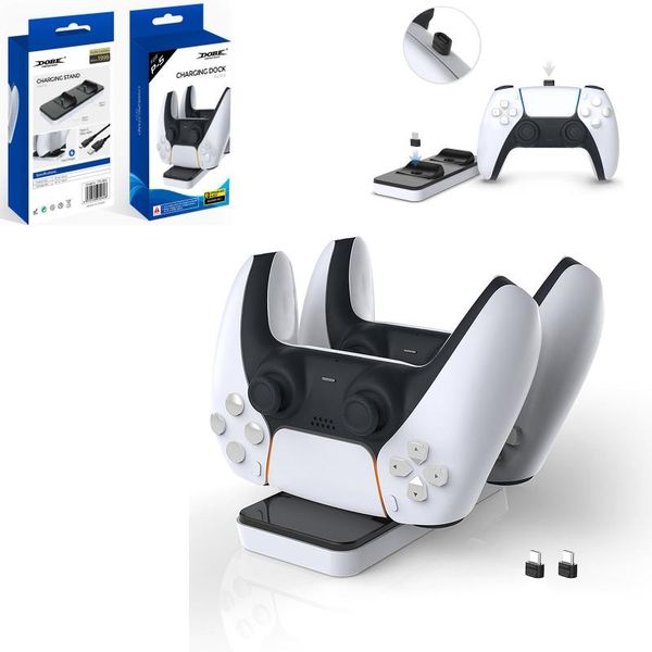 

game controllers & joysticks charger for ps5 controller dual usb charging dock station detachable port 5 wireless