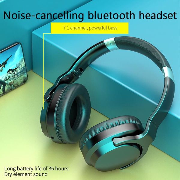 

bluetooth 5.0 wireless headphone with active noise cancellation subwoofer headset headphones & earphones