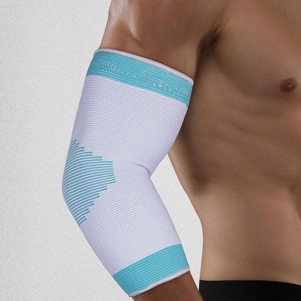 

elbow & knee pads skdk 1pair support elastic gym sport protective pad absorb sweat basketball arm sleeve brace, Black;gray