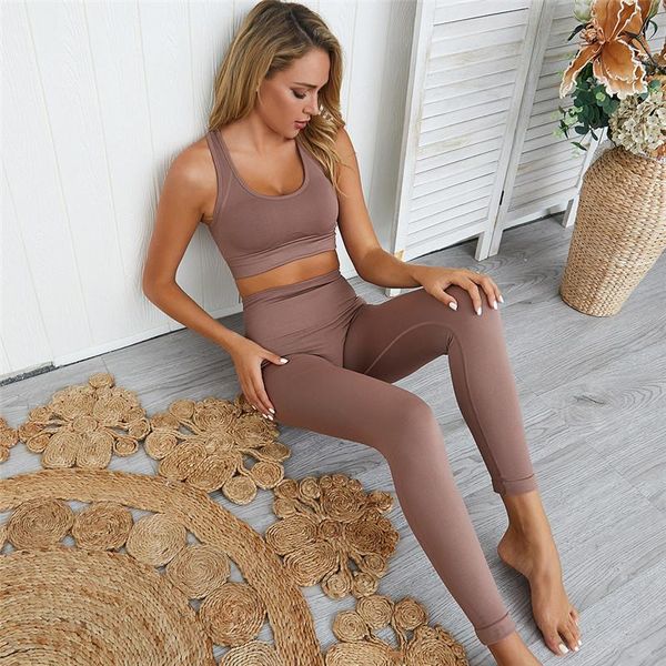 

active wear women sport suit yoga set ensemble seamless sportswear leggings fitness workout gym running clothing tracksuit outfit