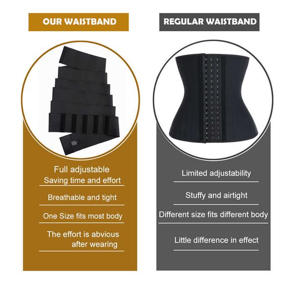 

women waist trainer shapewear belt belly tummy wrap waist shaper fajas slim modeling belt body shaper bandage wrap corset waist 22