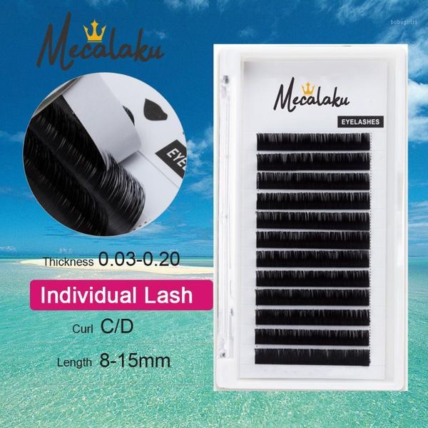 

mecalaku individual lashes eyelash extension faux mink false eyelashes artificial makeup handmade natural1