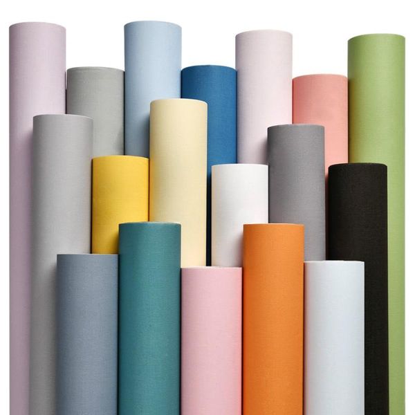 

wallpapers solid color white wallpaper self-adhesive simple warm dormitory student bedroom decoration girl wardrobe desk waterproof sticker