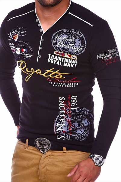 

long sleeve shirts casual fashion men polos brand letter printed shirt plus size clothes, White;black