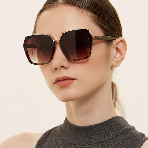 

6colors meatl frame suare sunglasses for women pc lenses uv400 sun glasses 2021 eye wear lx094, White;black