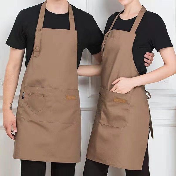 

aprons canvas apron high-end breathable kitchen chef waiter barber shop restaurant manicure fashion work clothes unisex
