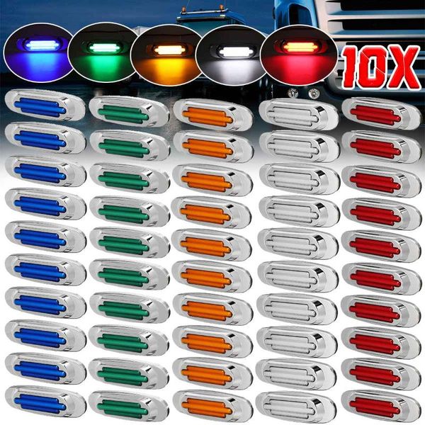 

emergency lights 4/6/10x led car side marker for truck trailer lorry tractor signal indicator clearance lamp warning tail light 12-24v