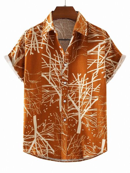 

men trunk print shirt q2kv#, White;black