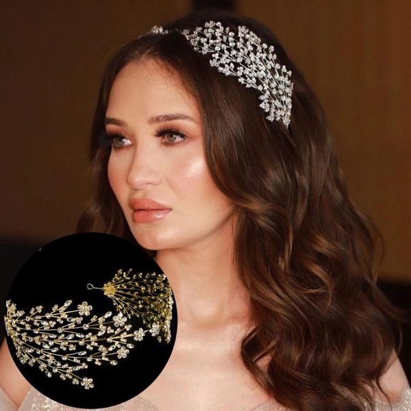 

hair clips & barrettes a400 luxury bridal headband baroque headdress for women tiara jewelry princess crown prom headwear accessories, Golden;silver
