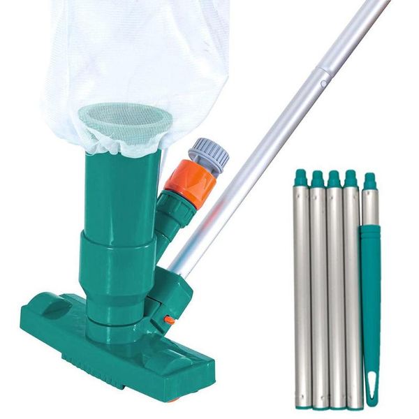 

pool & accessories vacuum jet cleaner 5 section pole portable cleaning machine set for underwater above ground spa pond fount