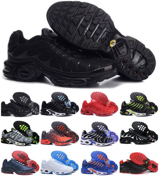 

classic tn mens tns running shoes fashion university red triple black summit white wolf grey laser blue chaussures requin basket sneakers va
