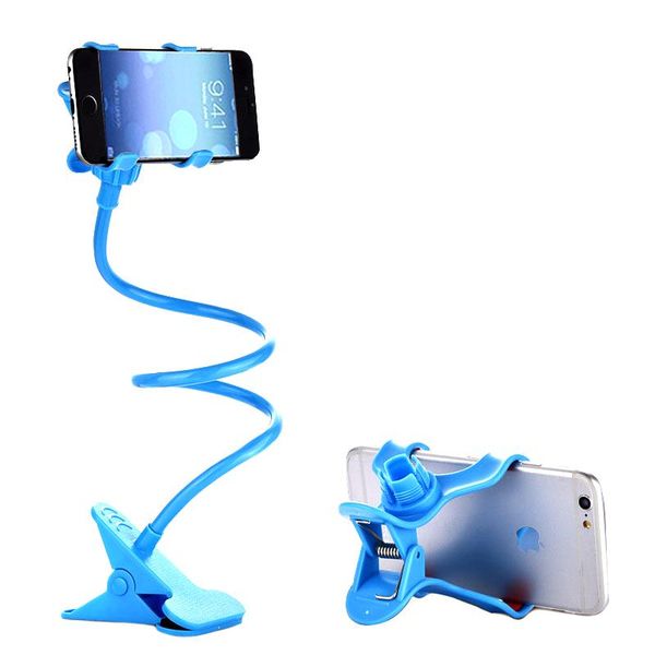 

cell phone mounts & holders universal lazy mobile gooseneck bracket flexible bed desk clip arm multi co