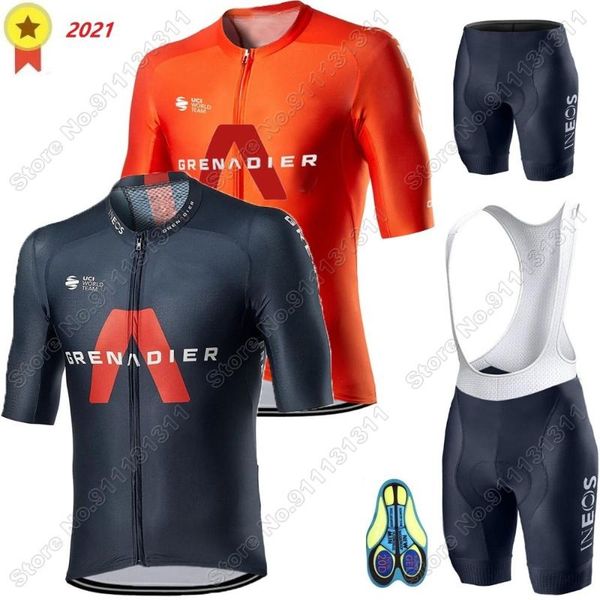 

grenadier 2021 cycling clothing men jersey set road bike suit bicycle bib shorts ropa ciclismo maillot culotte racing sets, Black;blue