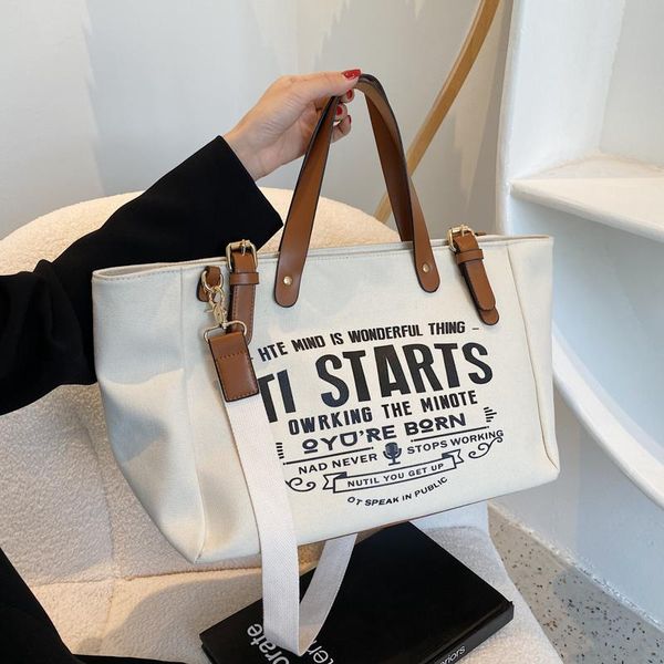 

shoulder bags casual women solid bag fashion female canvas portable handbags large capacity tote sac a main