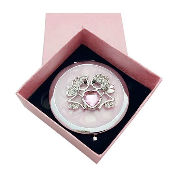 

mirrors the zodiac diamond-encrusted portable girl makeup mirror