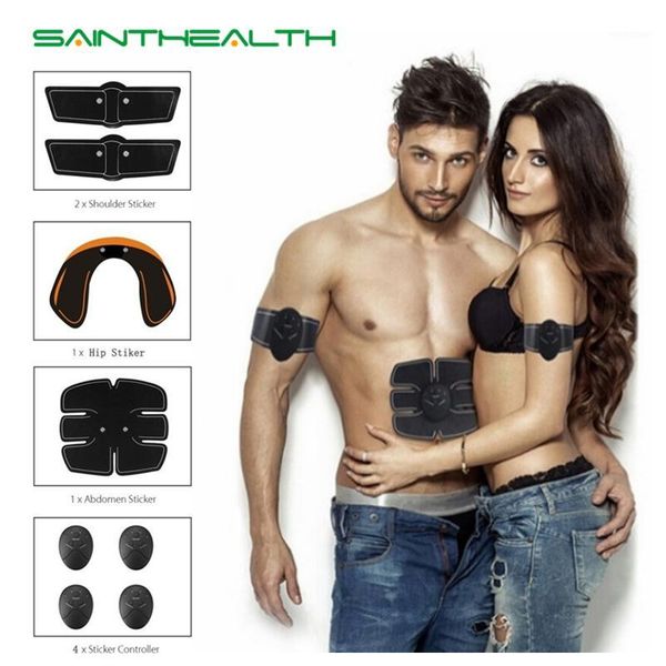 

2/4/6/8pcs set hip trainer abdominal machine electric muscle stimulator abs ems body massage without retail box1