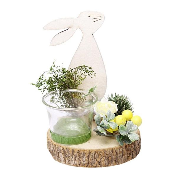 

candle holders easter candlestick simulation plants base glass cup m17d
