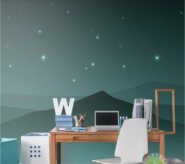 

wallpapers custom wallpaper 3d/8d mural nordic minimalist night view tv bedroom home interior wall background