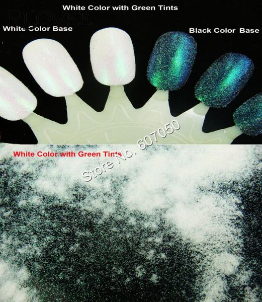 

nail glitter 0.05mm 002inch iridescent white with green tints shining cosmetic dust powder for gel polish crafts decorations, Silver;gold
