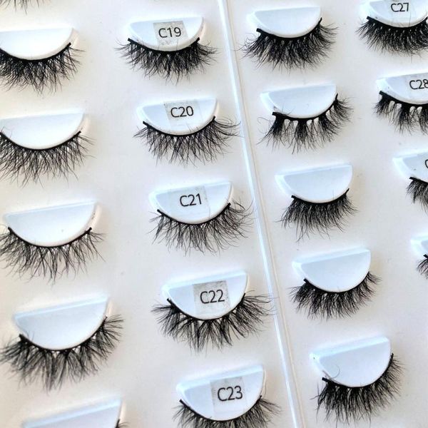 

false eyelashes half eye fluffy lashes 3d mink short thick natural makeup