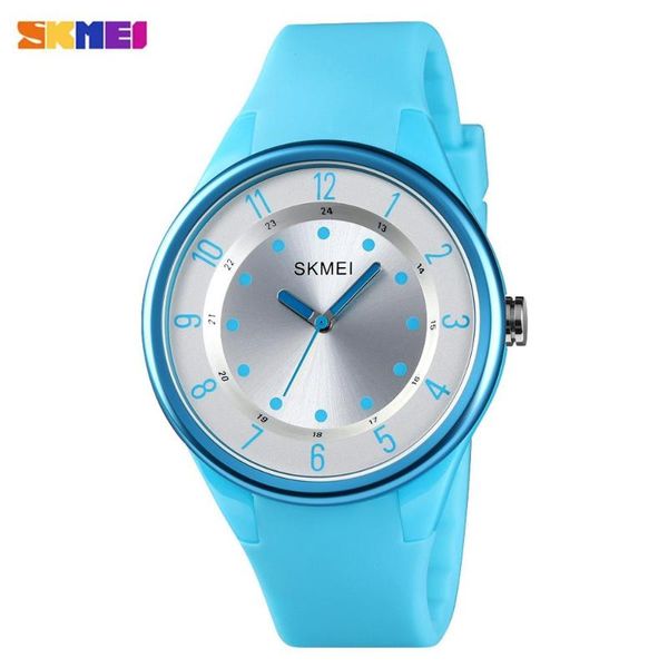 

wristwatches skmei japan quartz movement waterproof women watch simple ladies relogio feminino 1590 female clock 4 kinds colors, Slivery;brown