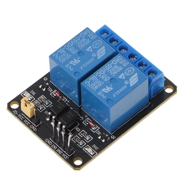 

2 channels dc 5v relais switch module for arduino raspberry pi arm avr dsp