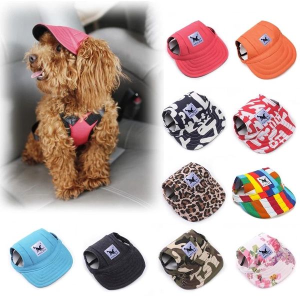 

dog apparel lovely princess cap breathable with ear holes / mesh sun hat beach for small puppy summer pet products fashion styles