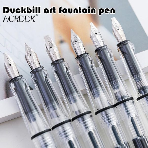 

fountain pens art font pen duckbill gothic parallel calligraphy flat tip office school stationery supplies df