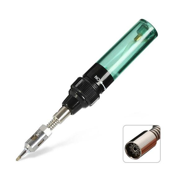 

hand & power tool accessories cordless torch soldering iron mt-100 butane gas pen(green)