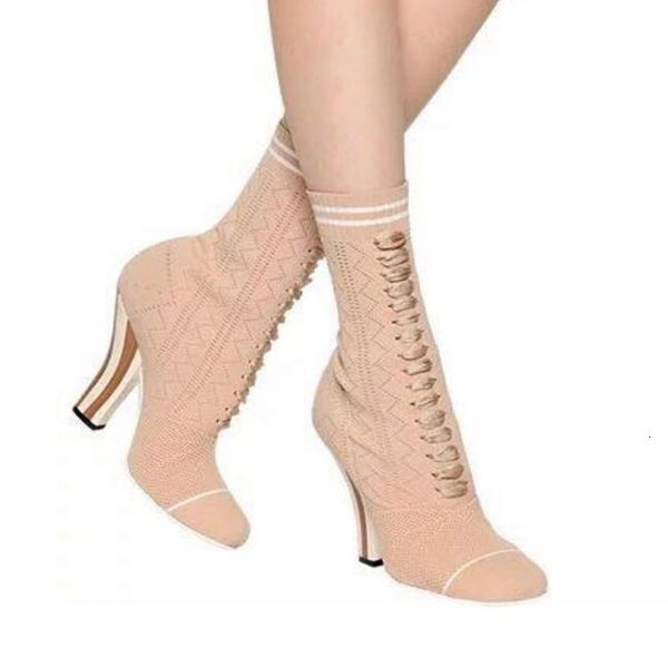 

boots fashion women ankle square ladies toe slip on weird-looking leap high in women's dress spring 9o3j, Black