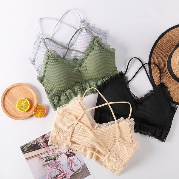 

padded bras backless wireless women sports bra gym training active wear female yoga underwear leisure workout tank outfit