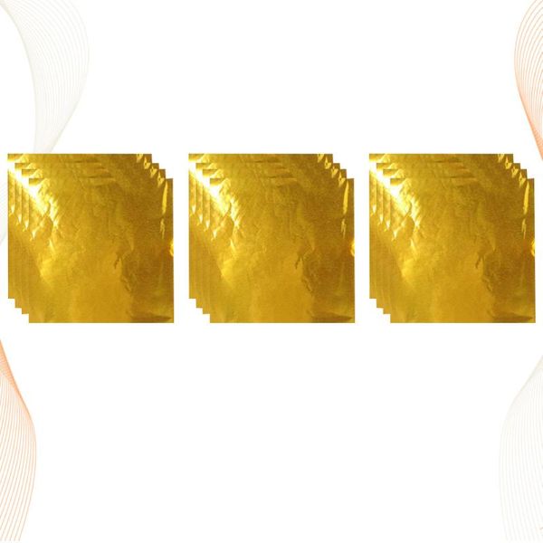 

gift wrap 400 pcs 8x8cm aluminium foil paper wrapping package wrapper for chocolate candy tea leaves (go