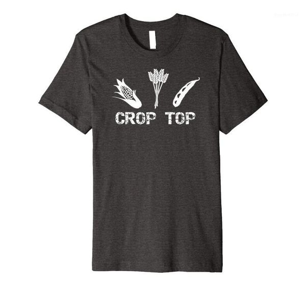 

men's t-shirts crop crops farm pun shirt, White;black