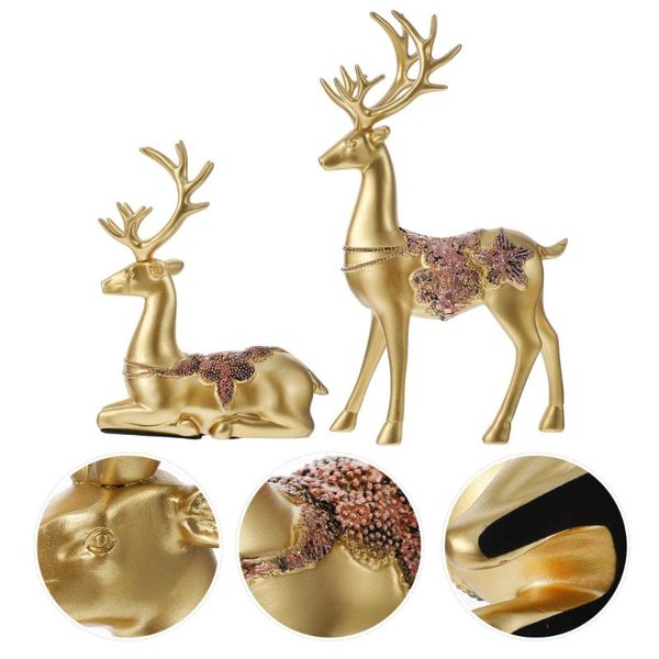 

craft tools 1 pair of elk deskdecoration decor home office deer ornament