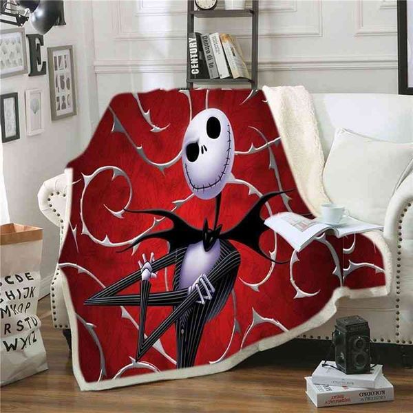 

Christmas Eve thrilling square sofa cover nap blanket for lazy people