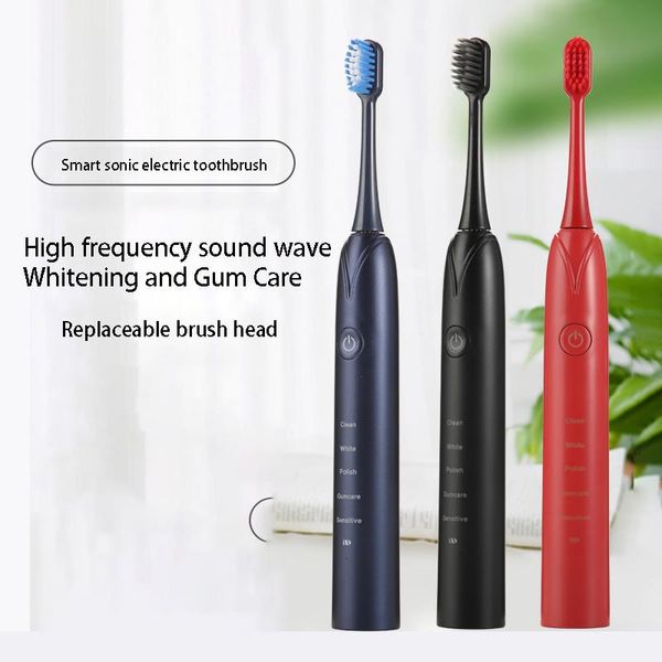 

smart electric toothbrush ultrasonic magnetic levitation couple soft hair waterproof usb charge replacement heads set