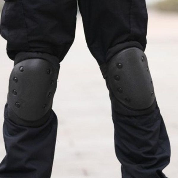 

outdoor cs field equipment tactical knee pads kneecaps suit,a pair of + a elbow protector &, Black;gray