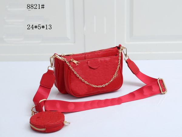 

designer shoulder bags multi pochette accessoires purses women luxury fashion favorite 3pcs set combination handbags crossbody bag