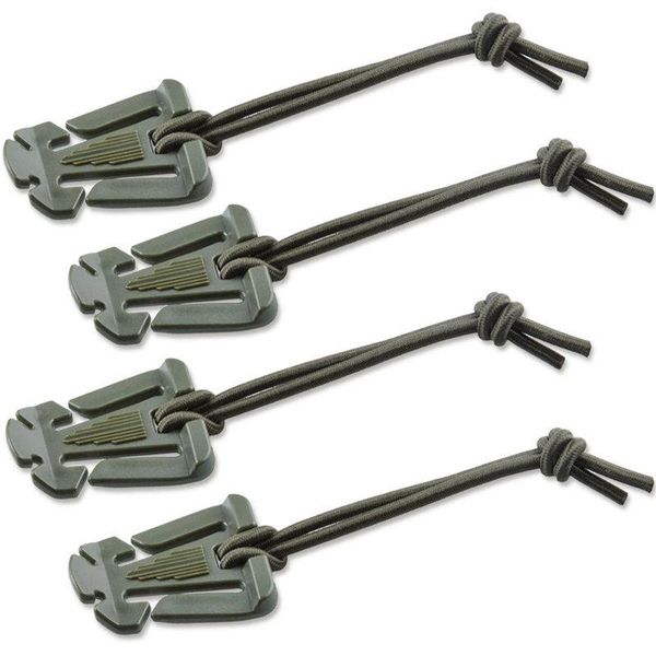 

bike saddles 4pcs molle web dominators with elastic string, durable tactical strap management tool, backpack accessories, gear clip,