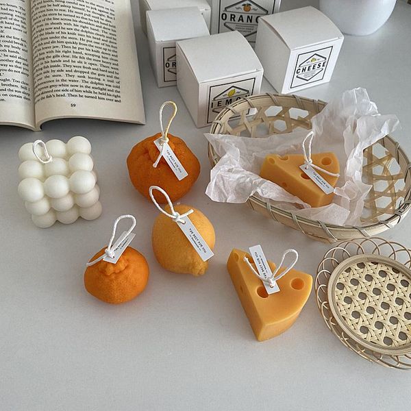 

ins style korean fruit candle decoration home chic cheese soy wax creative gift female shooting props candles