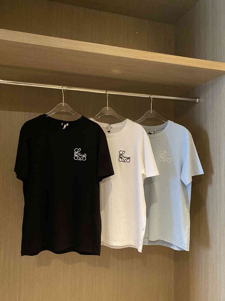 

fashion t shirt for women loe short sleeve chinese knot embroidery 2021 summer couple big size tide brand loose bottomed shirt, White