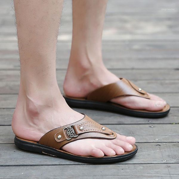 

nice fashion summer men flip flops beach sandals non-slide male slippers casual shoes zapatos hombre1, Black
