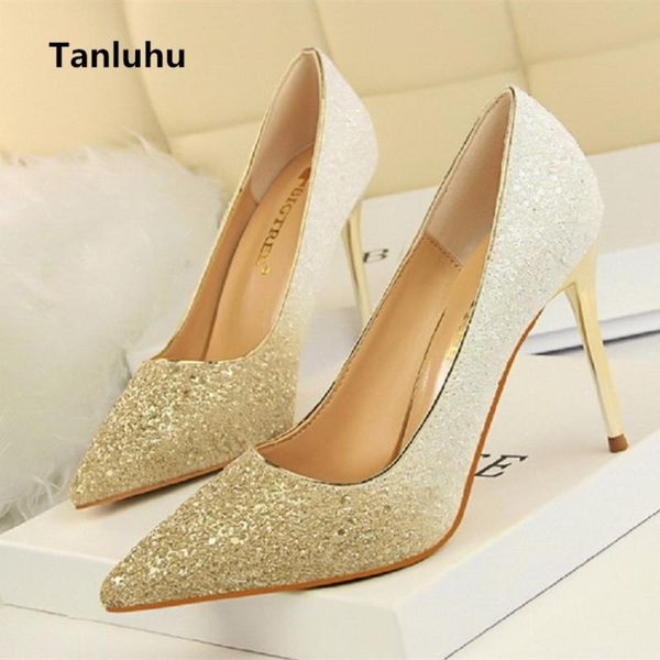 

cresfimix women fashion party night club shinning heel pumps lady cute wedding shoes a2759 dress, Black