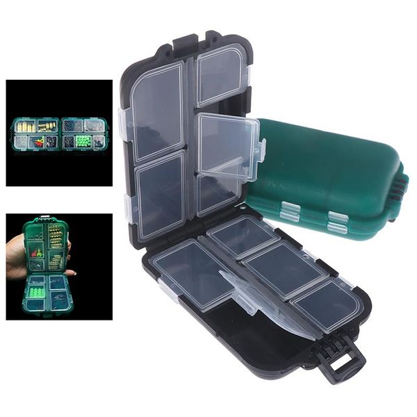 

compartments fishhook box storage case plastic fishing lure hook bait small accessory square outdoor essential 1pc accessories