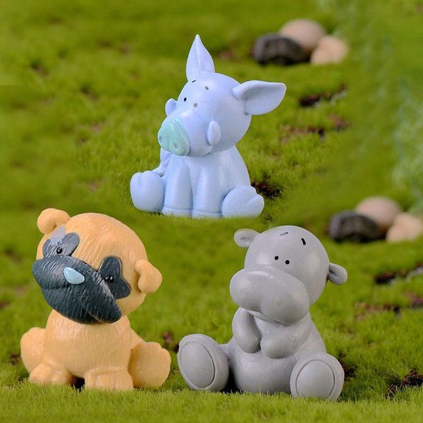 

party favor 5pcs favors gift ornament hippopotamus wild boar little yellow dog baby shower christmas pendant decoration for home