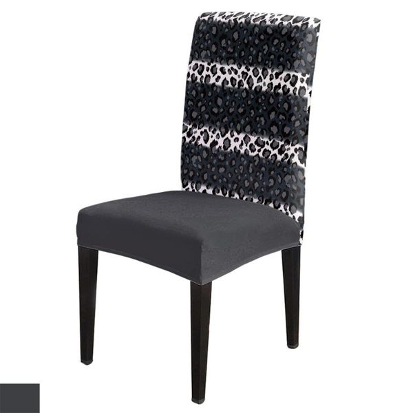 

chair covers leopard black white striped print cover for dining room table chairs kitchen tablecloth home decor