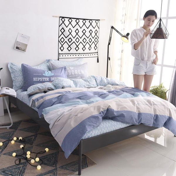 

bedding sets home textile cotton duvets and linen fashion design with plaid soft for boys girls couples #a12